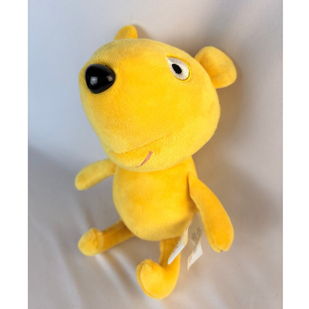ORIGINAL 2003 PEPPA PIG 8" YELLOW TEDDY BEAR PLUSH
